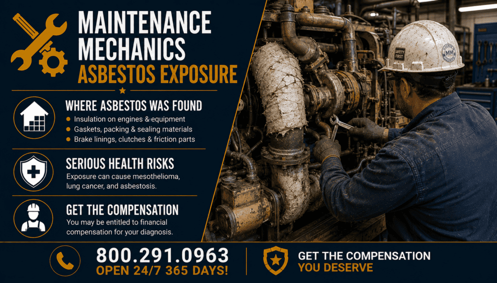 Maintenance Mechanics Asbestos Exposure - Mesothelioma