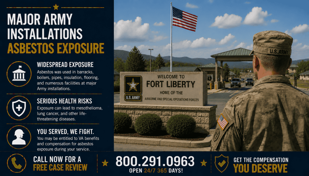 Major Army Installations Asbestos Exposure - Mesothelioma