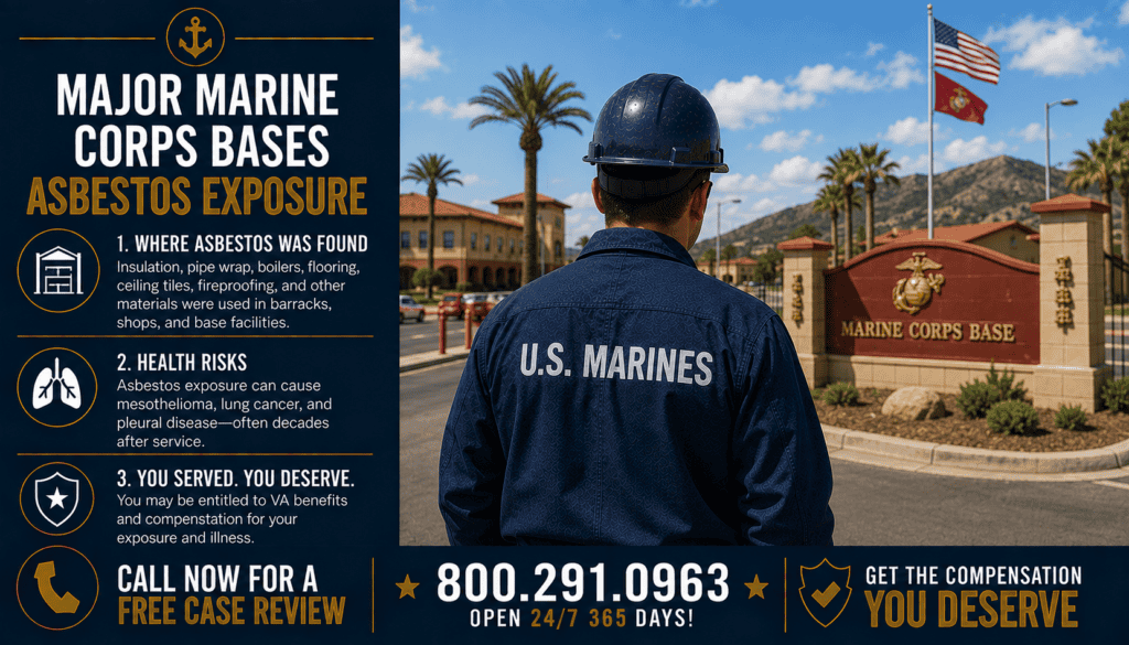 Major Marine Corps Bases Asbestos Exposure - Mesothelioma
