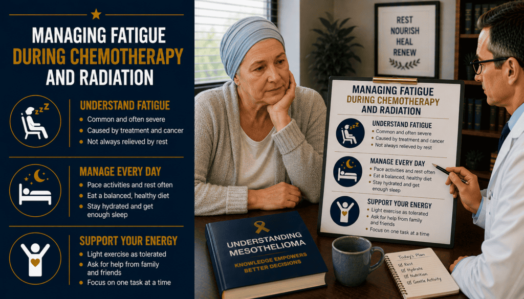 Managing Fatigue During Chemotherapy and Radiation -Mesothelioma