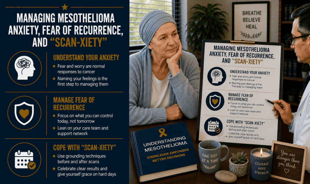 Managing Mesothelioma Anxiety, Fear of Recurrence, and “Scan-xiety”