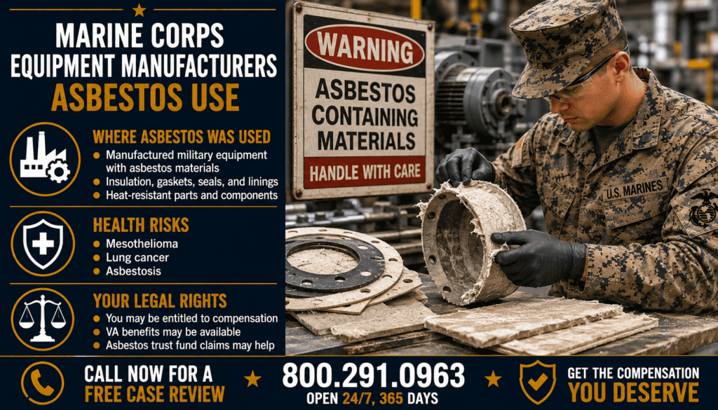 Marine Corps Equipment Manufacturers Asbestos Use - Mesothelioma