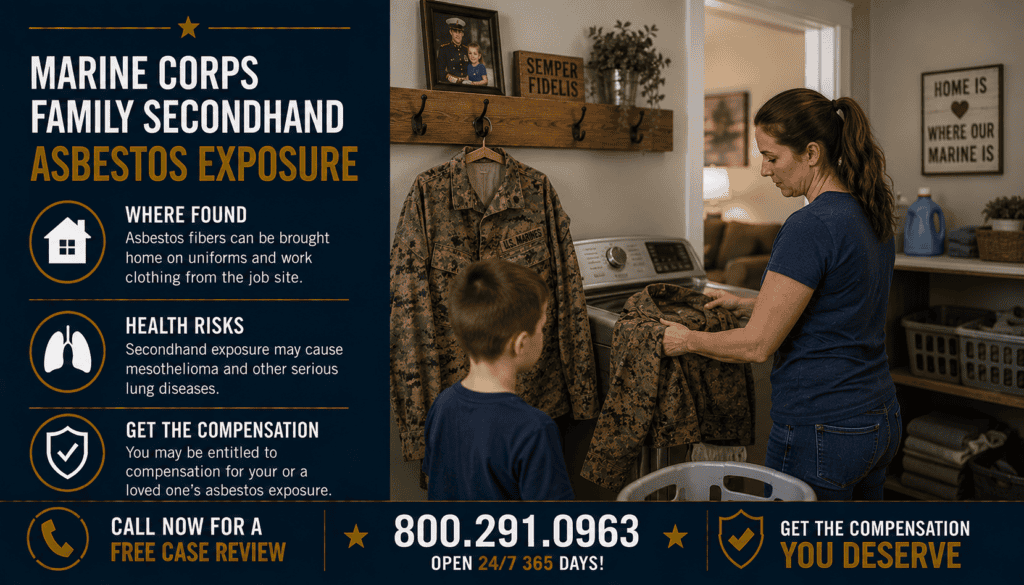 Marine Corps Family Secondhand Asbestos Exposure - Mesothelioma