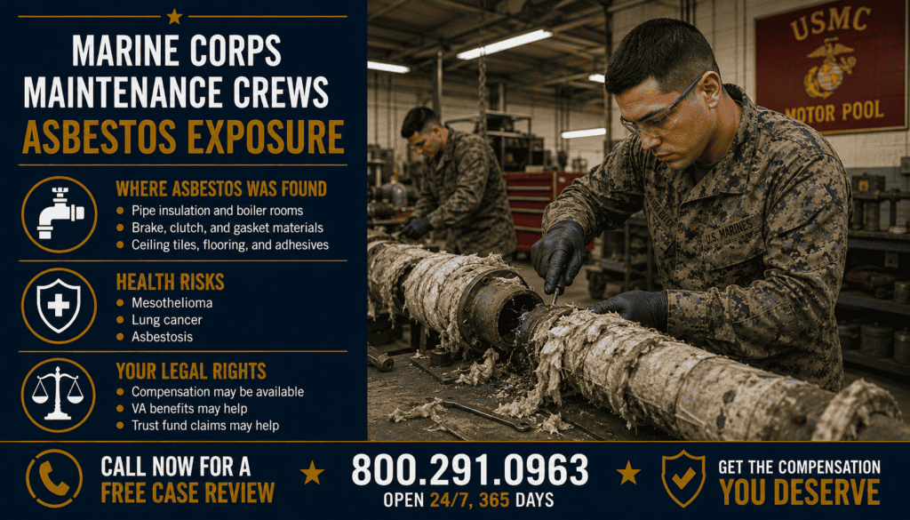 Marine Corps Maintenance Crews Asbestos Exposure - Mesothelioma
