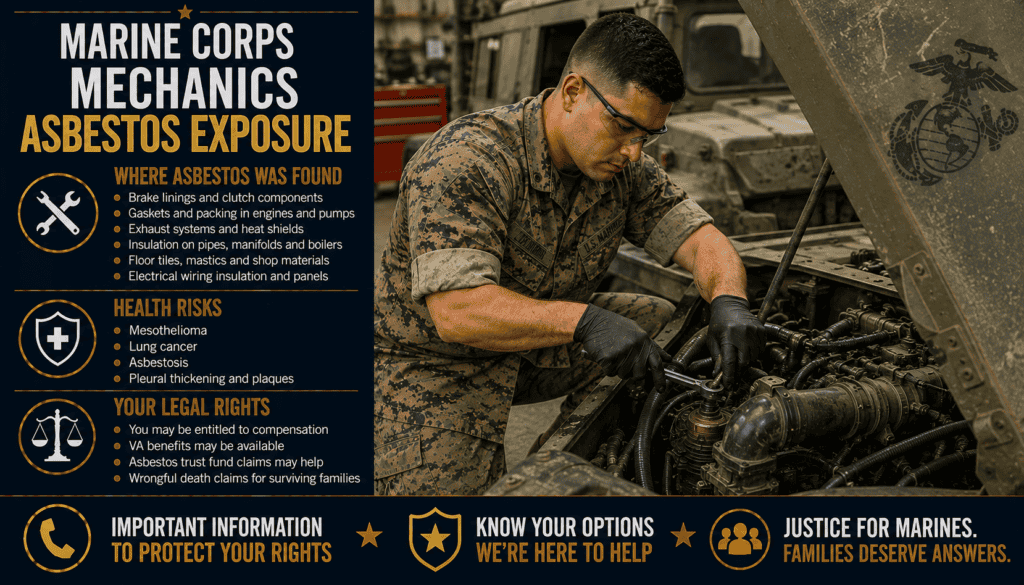 Marine Corps Mechanics Asbestos Exposure - Mesothelioma