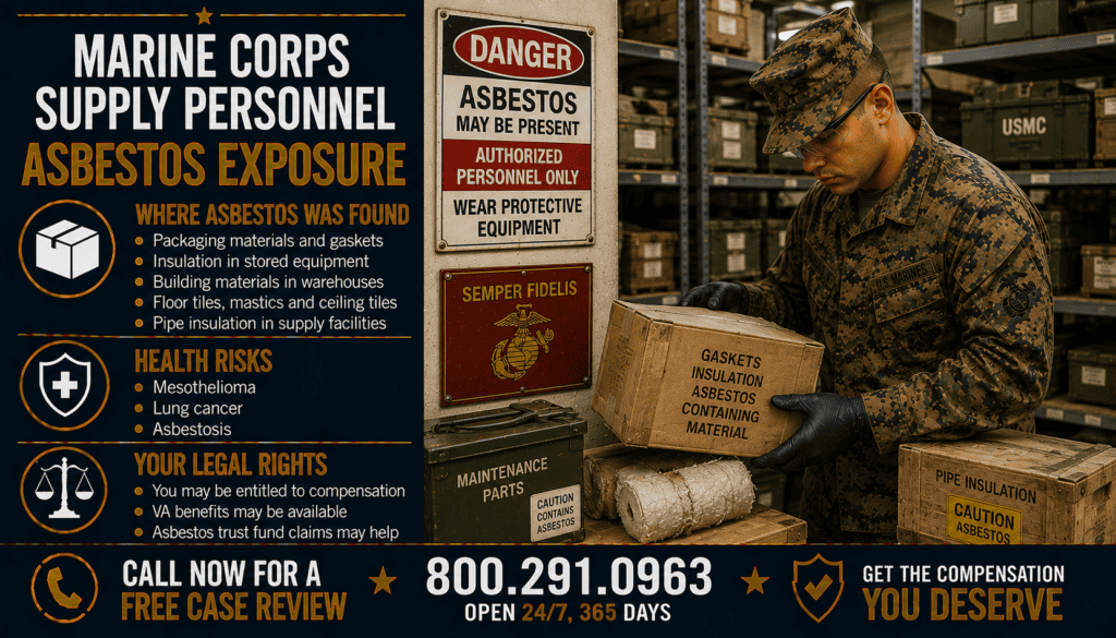Marine Corps Supply Personnel Asbestos Exposure - Mesothelioma