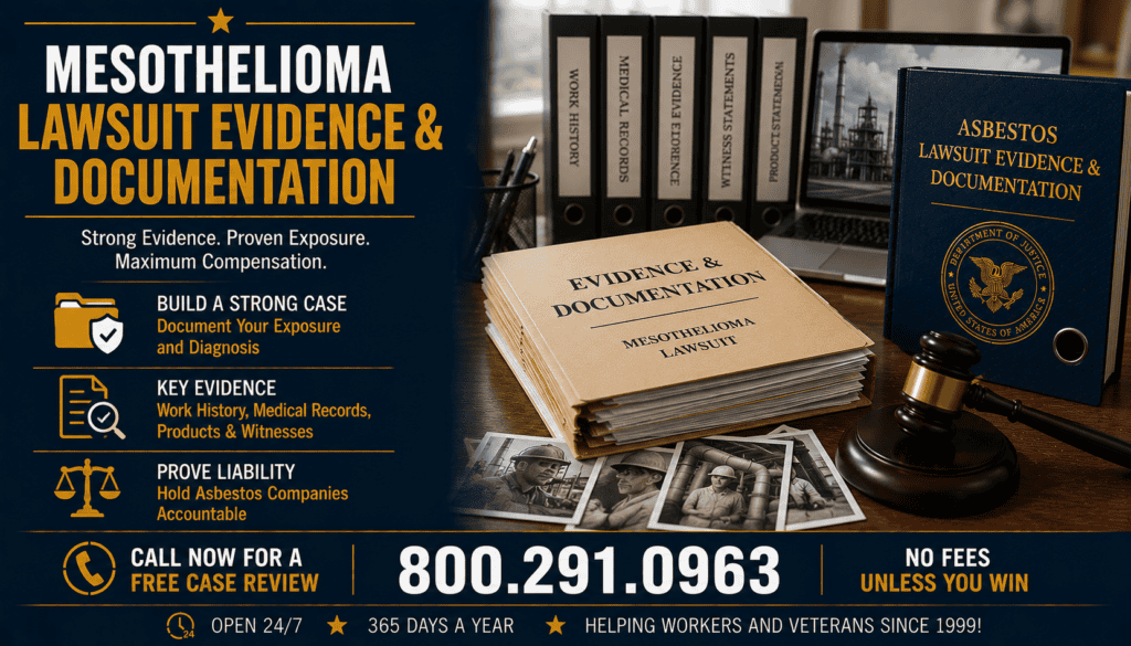 Mesothelioma Lawsuit Evidence & Documentation