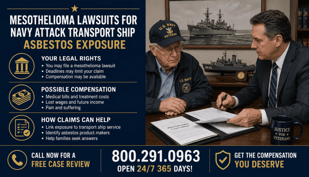 Mesothelioma Lawsuits for Navy Attack Transport Ship Asbestos Exposure