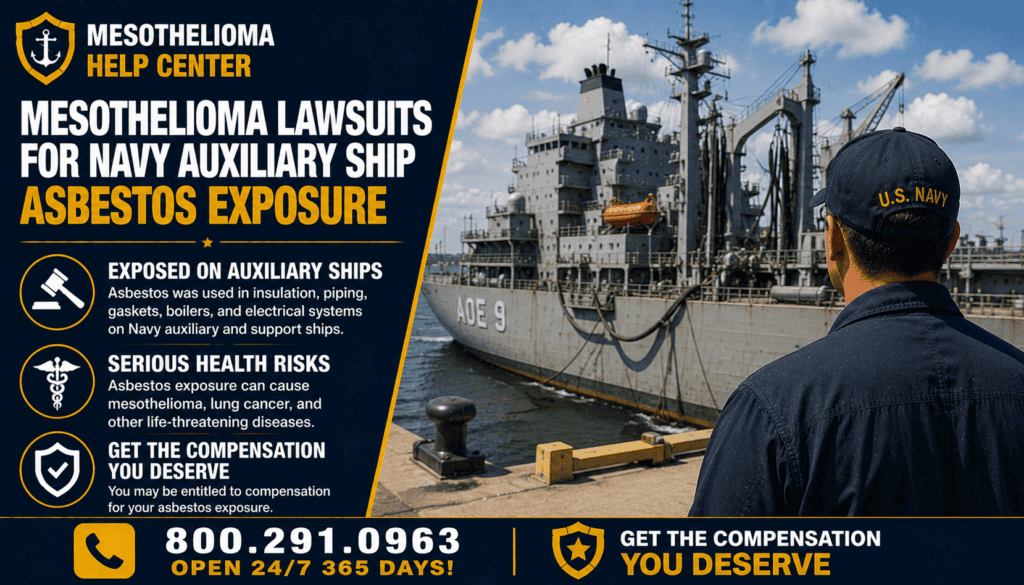 Mesothelioma Lawsuits for Navy Auxiliary Ship Asbestos Exposure