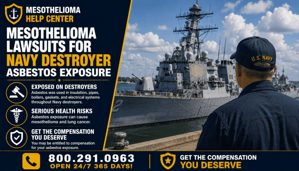 Mesothelioma Lawsuits for Navy Destroyer Asbestos Exposure