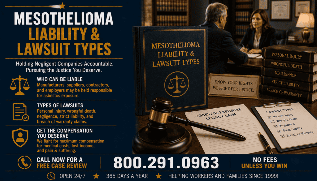 Mesothelioma Liability & Lawsuit Types