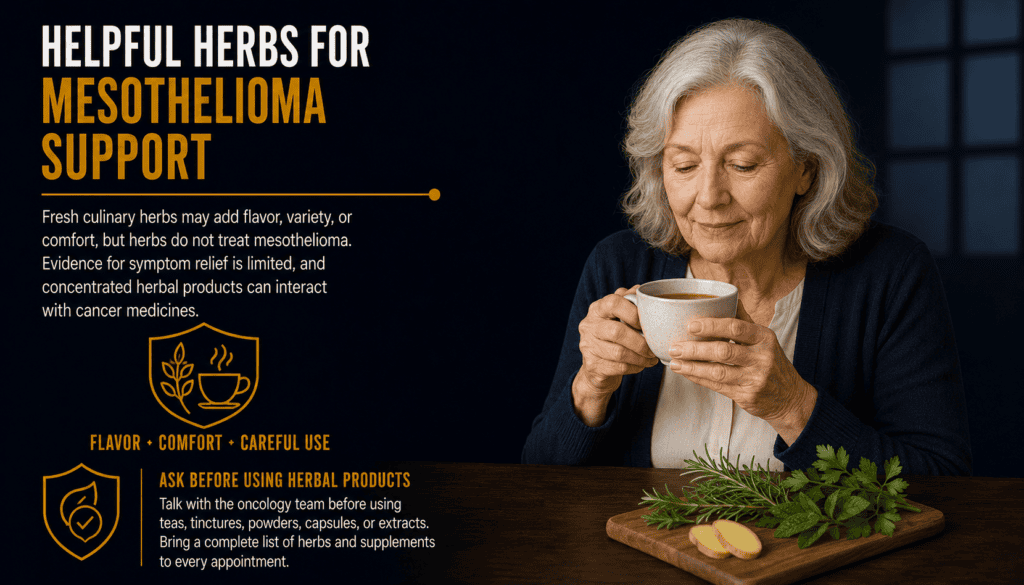 Helpful Herbs for Mesothelioma Support - Mesothelioma Treatment