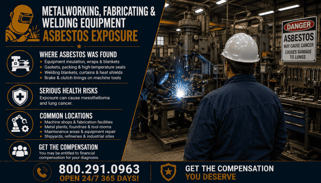 Metalworking, Fabricating & Welding Equipment Asbestos Exposure - Mesothelioma