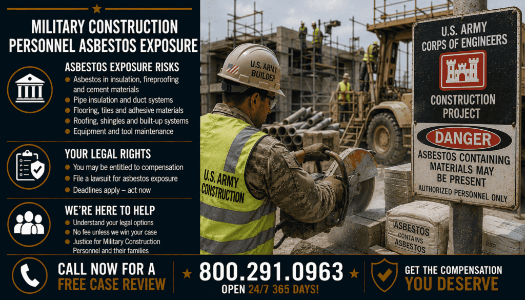 Military Construction Personnel Asbestos Exposure - Mesothelioma