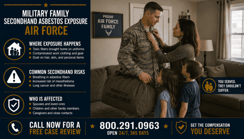 Military Family Secondhand Asbestos Exposure – Air Force - Mesothelioma