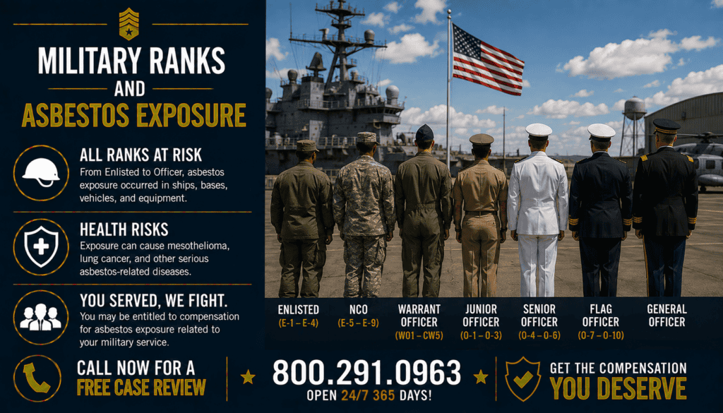 Military Ranks and Asbestos Exposure