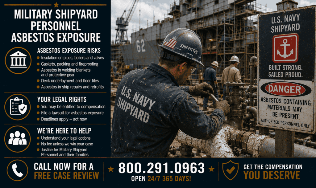 Military Shipyard Personnel Asbestos Exposure - Mesothelioma