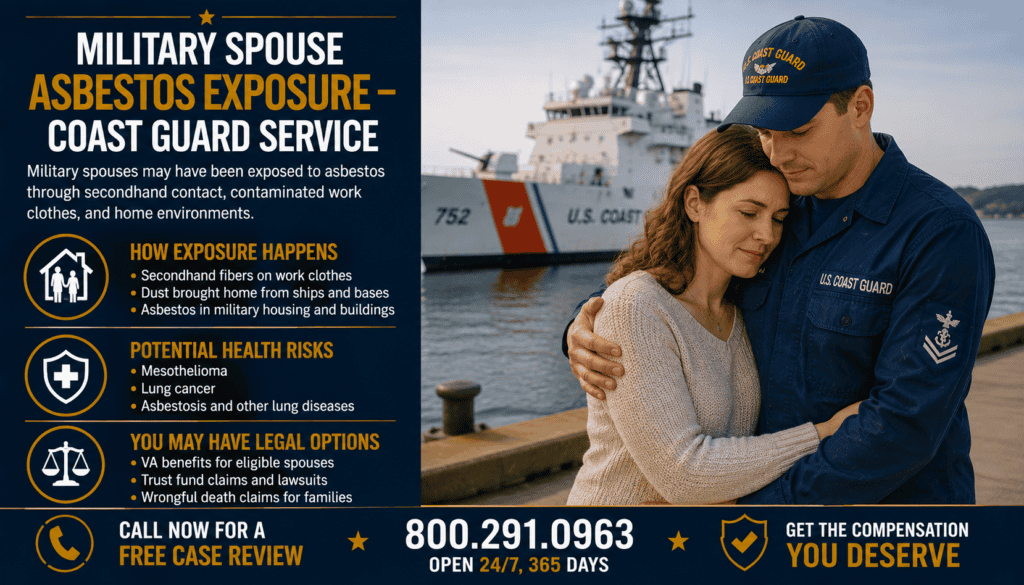 Military Spouse Asbestos Exposure – Coast Guard Service - Mesothelioma