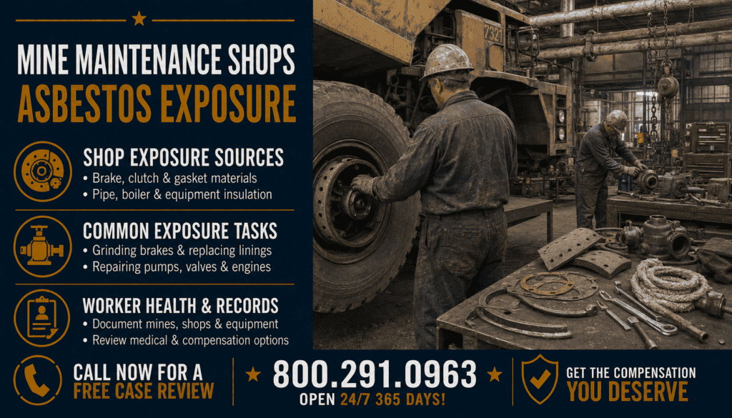 Mine Maintenance Shops Asbestos Exposure - Mesothelioma