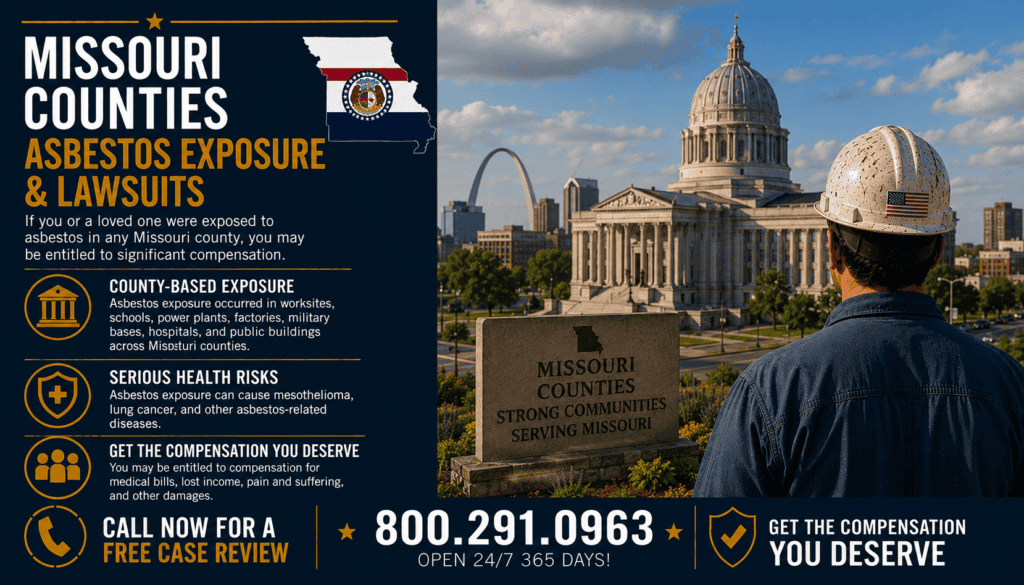 Missouri Counties Asbestos Exposure & Lawsuits - Mesothelioma