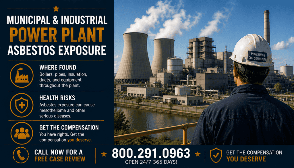 Municipal & Industrial Power Plant Asbestos Exposure - Mesothelioma