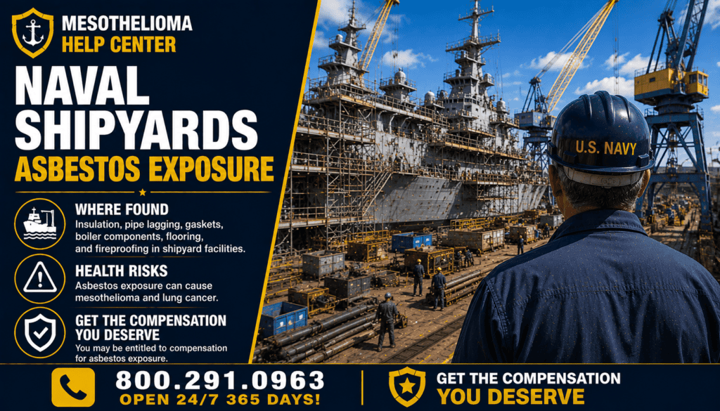 Naval Shipyards Asbestos Exposure - Mesothelioma Lawsuit