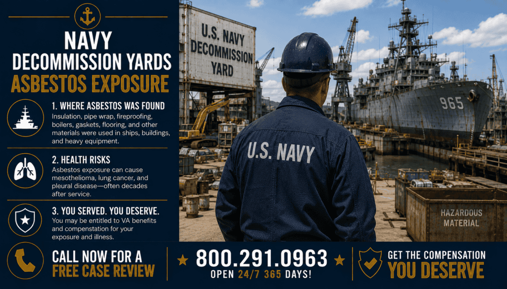 Navy Decommission Yards Asbestos Exposure - Mesothelioma