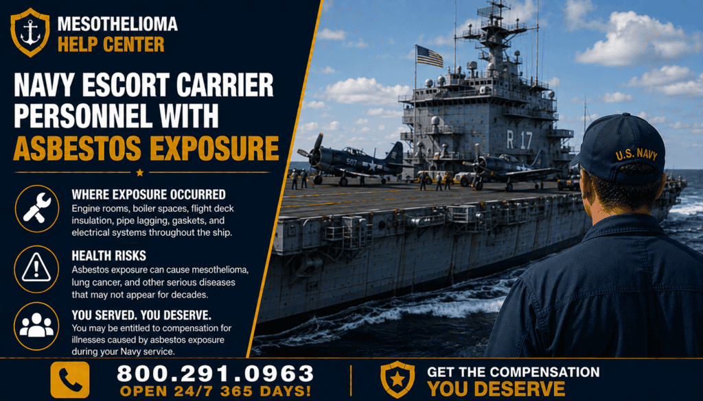 Navy Escort Carrier Personnel With Asbestos Exposure - Mesothelioma