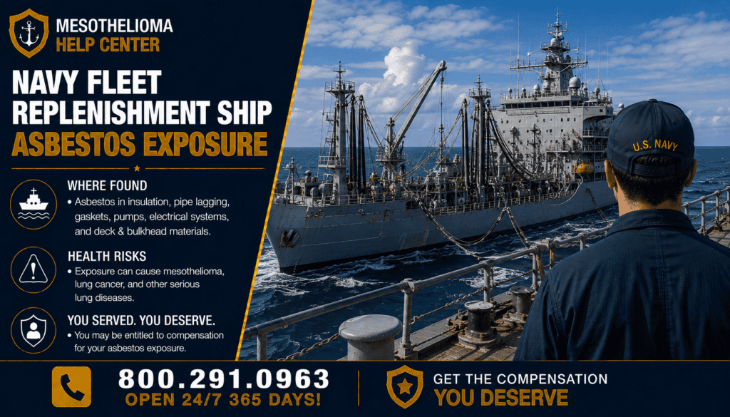 Navy Fleet Replenishment Ship Asbestos Exposure - Mesothelioma