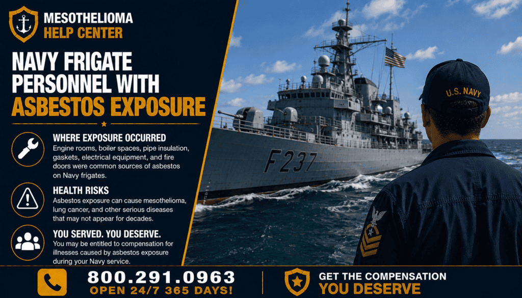 Navy Frigate Personnel With Asbestos Exposure - Mesothelioma