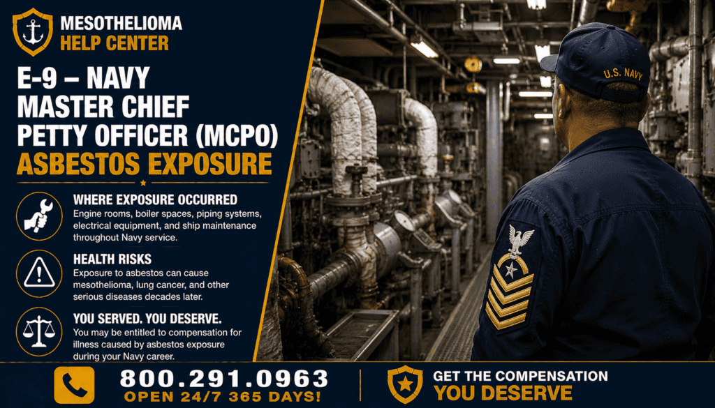 Navy Master Chief Petty Officer (MCPO) Asbestos Exposure - Mesothelioma