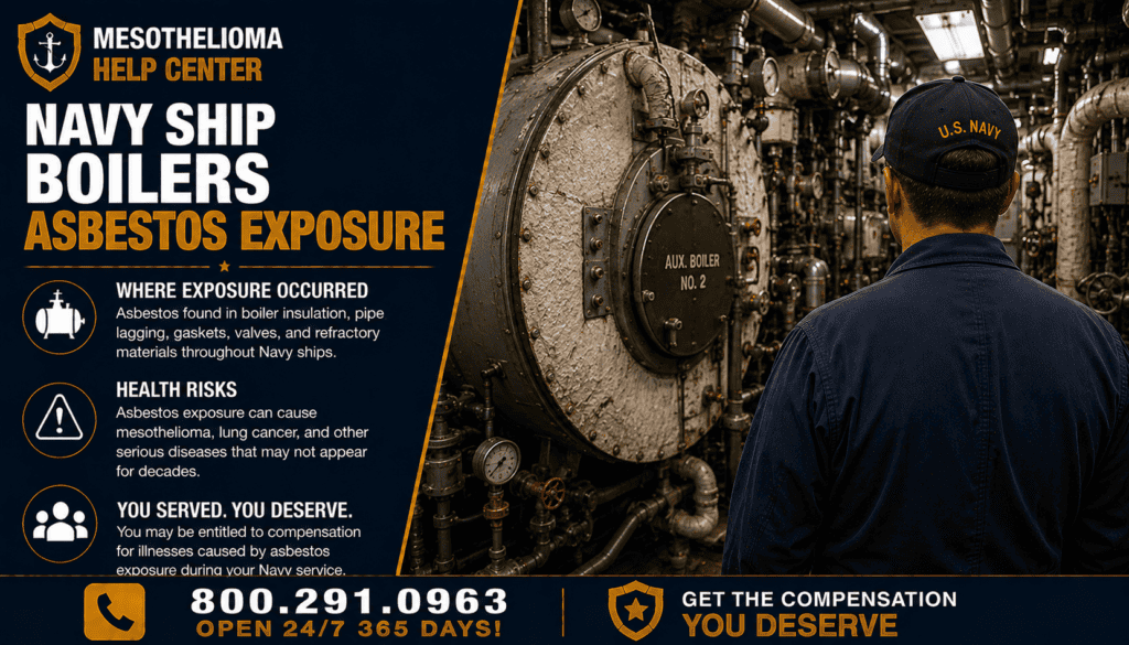 Navy Ship Boilers Asbestos Exposure - Mesothelioma