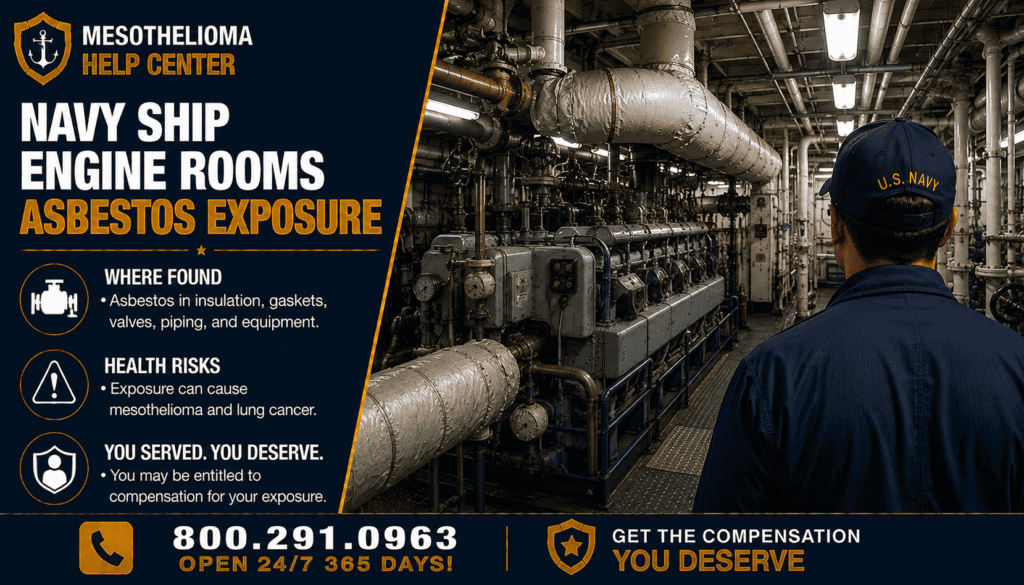 Navy Ship Engine Rooms Asbestos Exposure - Mesothelioma