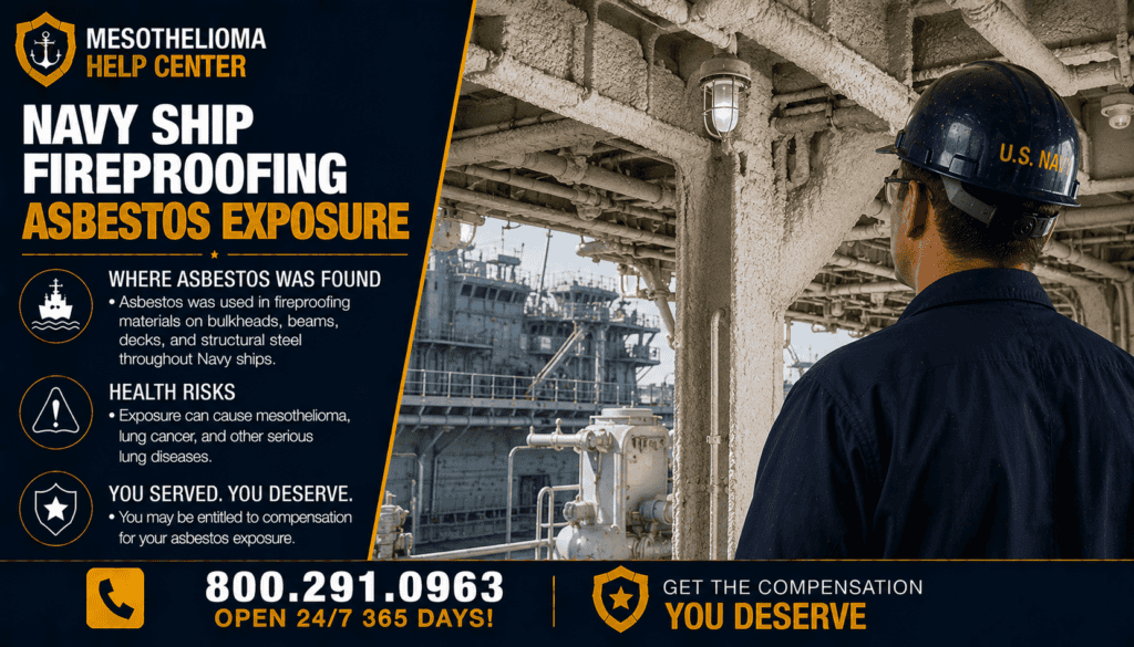Navy Ship Fireproofing Asbestos Exposure - Mesothelioma
