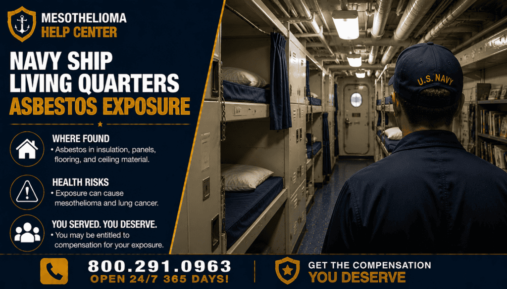 Navy Ship Living Quarters Asbestos Exposure - Mesothelioma