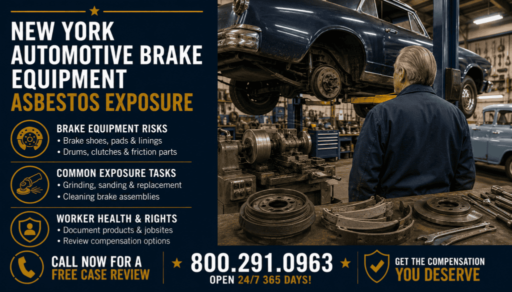 New York Automotive Brake Equipment Asbestos Exposure - Mesothelioma