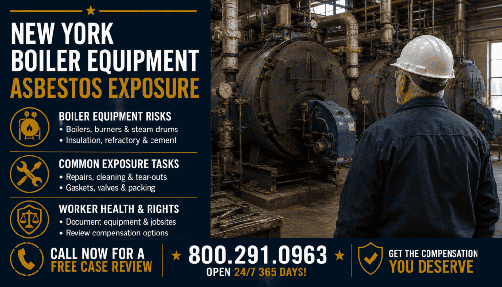 New York Boiler Equipment Asbestos Exposure - Mesothelioma