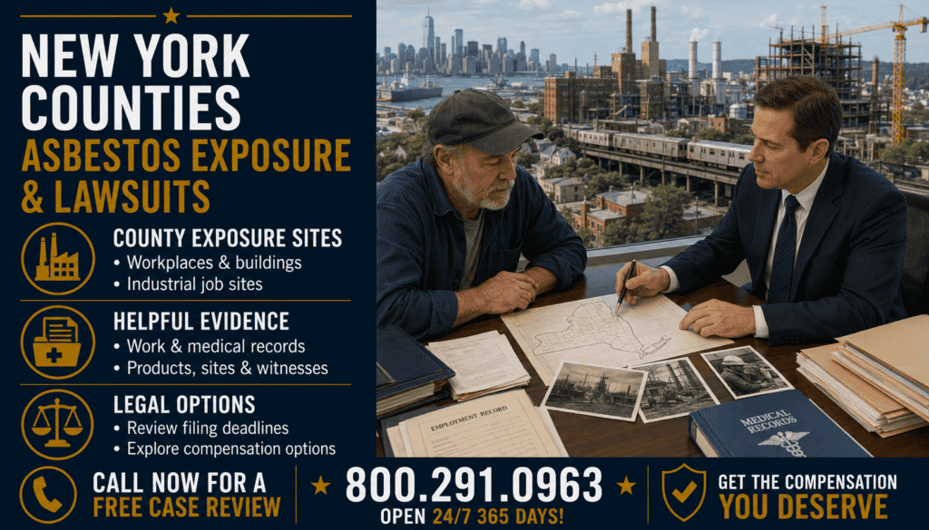 New York Counties Asbestos Exposure & Lawsuits