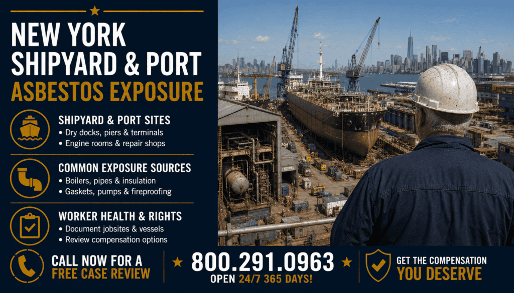 New York Shipyard & Port Asbestos Exposure - Mesothelioma