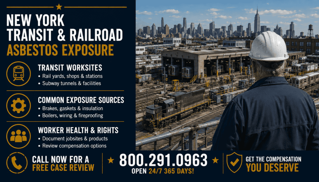 New York Transit & Railroad Asbestos Exposure - Mesothelioma