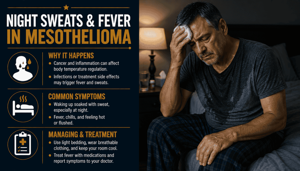 Night Sweats & Fever in Mesothelioma - Mesothelioma Symptoms
