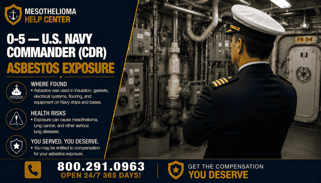 O-5 — U.S. Navy Commander (CDR) Asbestos Exposure - Mesothelioma