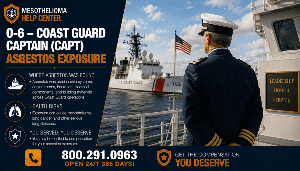 O-6 – Coast Guard Captain (CAPT) Asbestos Exposure - Mesothelioma