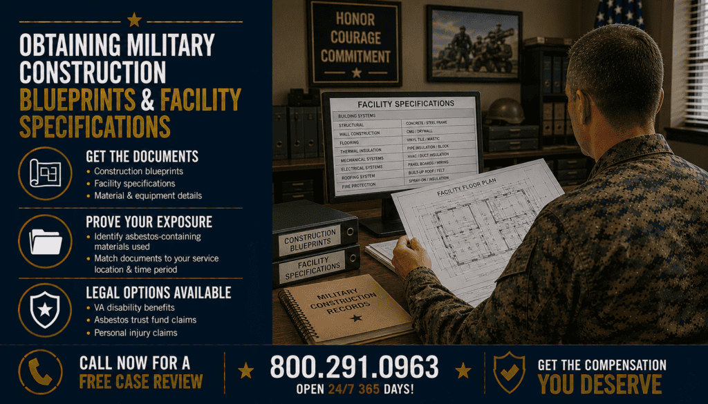 Obtaining Military Construction Blueprints & Facility Specifications - Mesothelioma