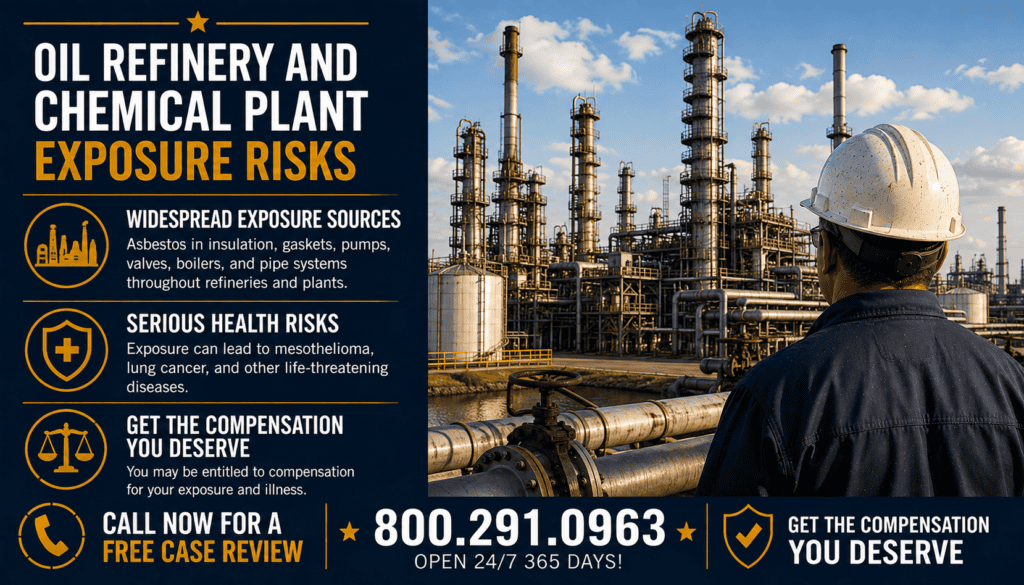 Oil Refinery and Chemical Plant Exposure Risks - Mesothelioma