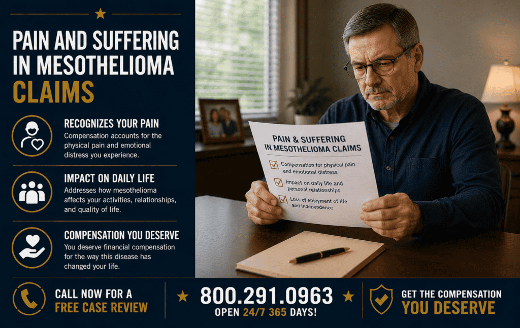 Pain and Suffering in Mesothelioma Claims - Asbestos Exposure