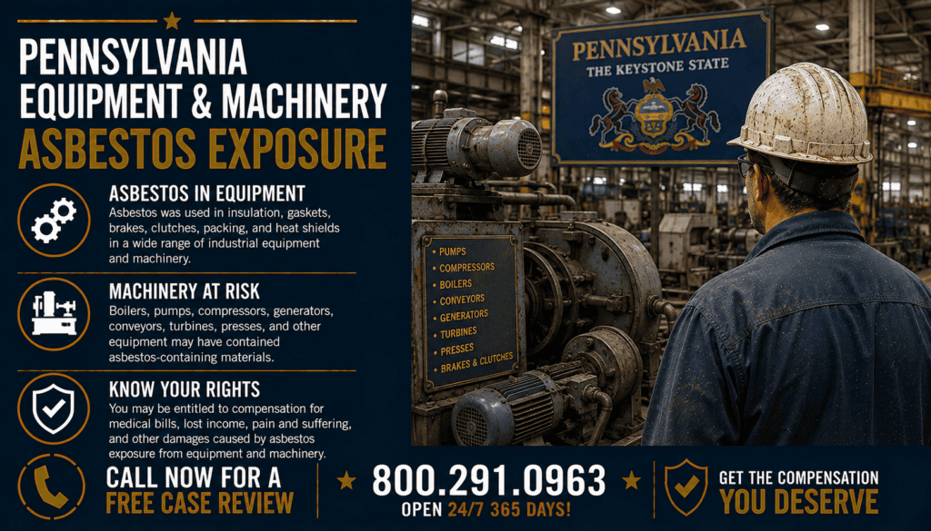 Pennsylvania Equipment & Machinery Asbestos Exposure - Mesothelioma