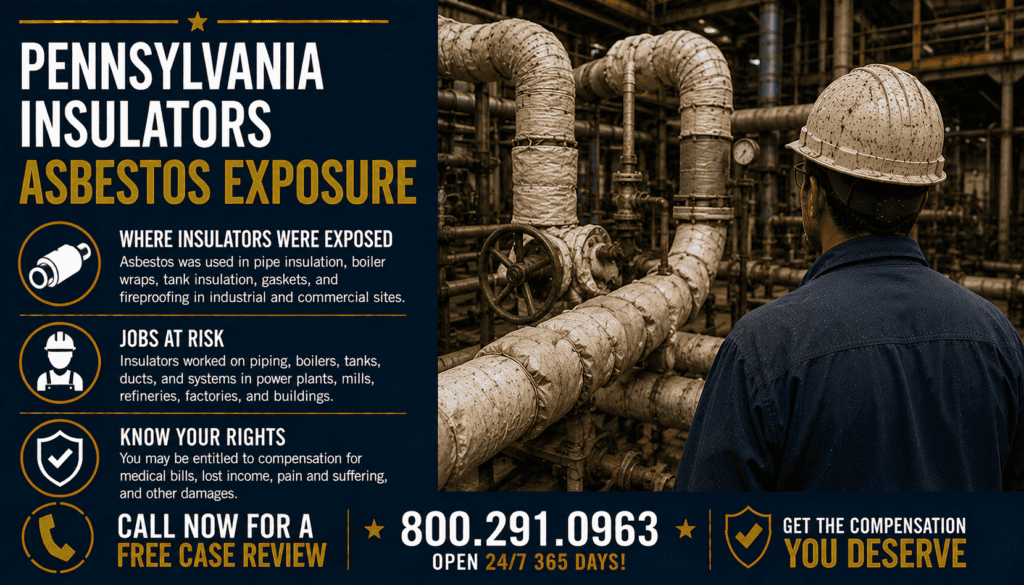 Pennsylvania Insulators Asbestos Exposure - Mesothelioma