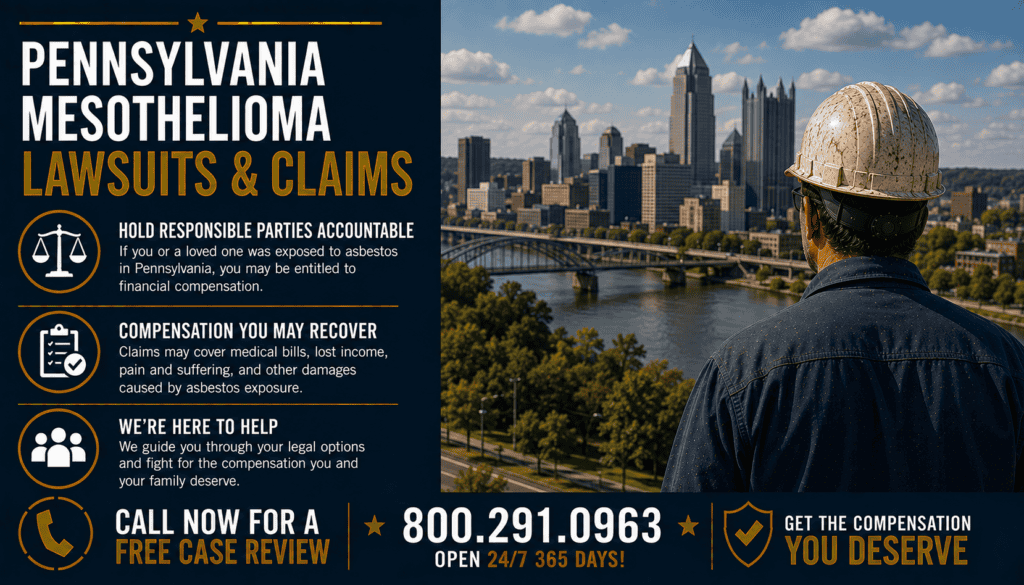 Pennsylvania Mesothelioma Lawsuits & Claims