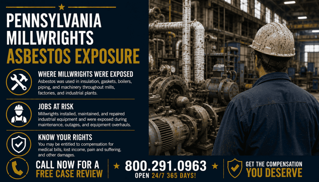 Pennsylvania Millwrights Asbestos Exposure - Mesothelioma